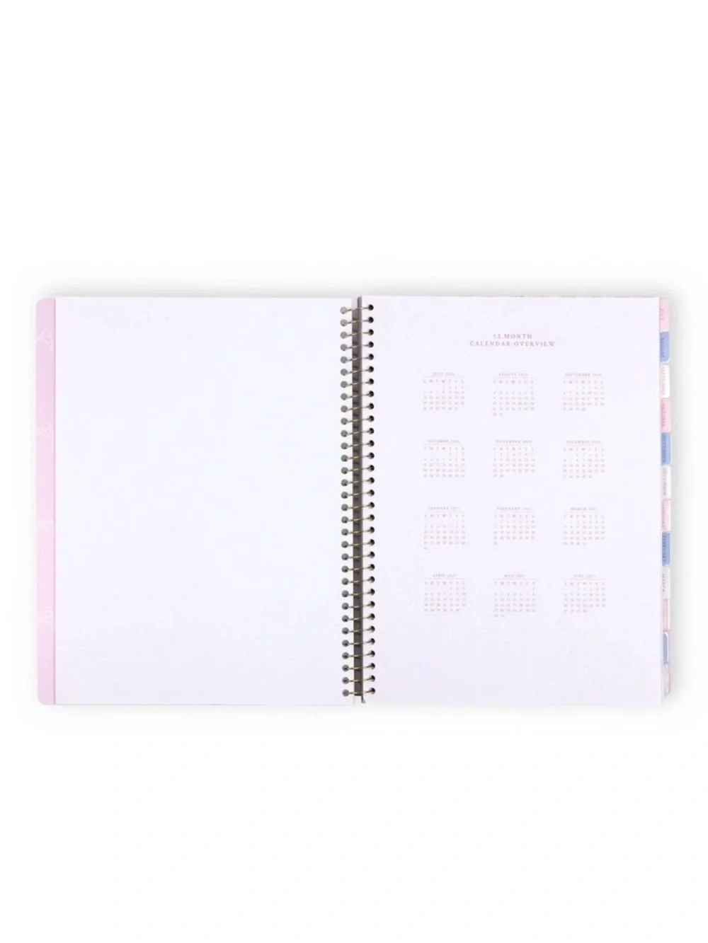 LoveShackFancy & Yoobi Ever Blooming Rosettes Ring Binder & Planner Whisper Blue
